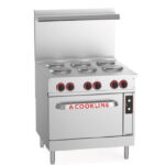 36" Electric Range with 6 Burners, 208V