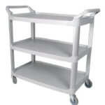 Gray 3-Tier Utility Cart