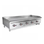60" Commercial Countertop Gas Griddle with Manual Controls - 150,000 BTU